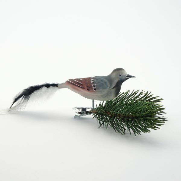 Glasfigur Bachstelze mundgeblasen