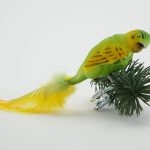 Glasfigur - Wellensittich gelb