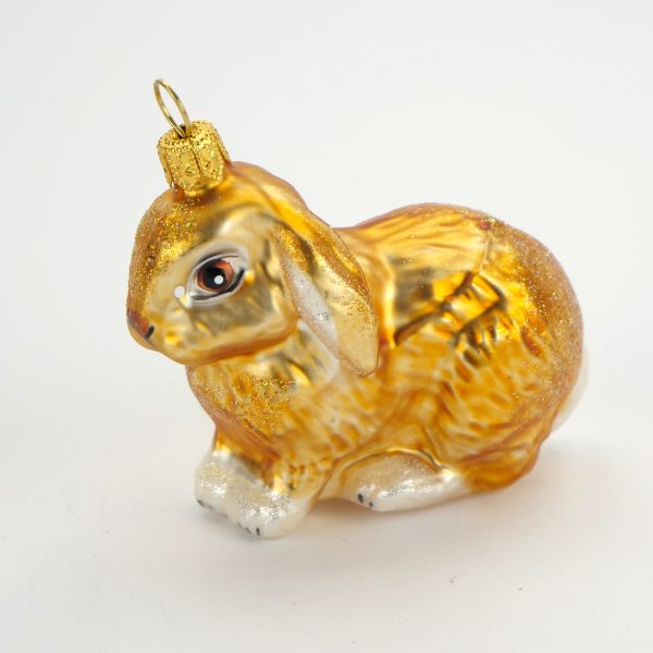 Glasfigur Kaninchen mundgeblasen