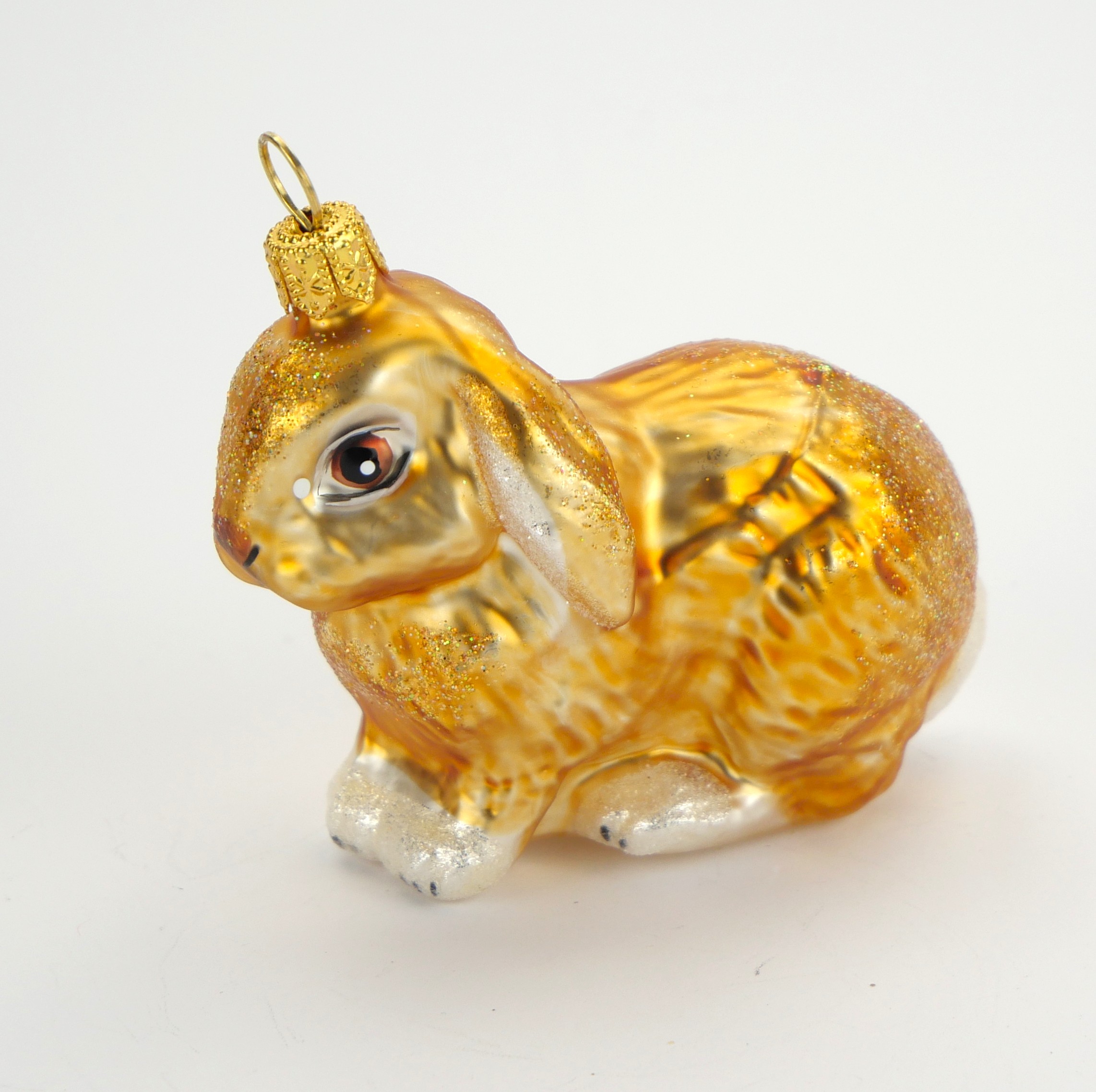 Glasfigur Kaninchen mundgeblasen
