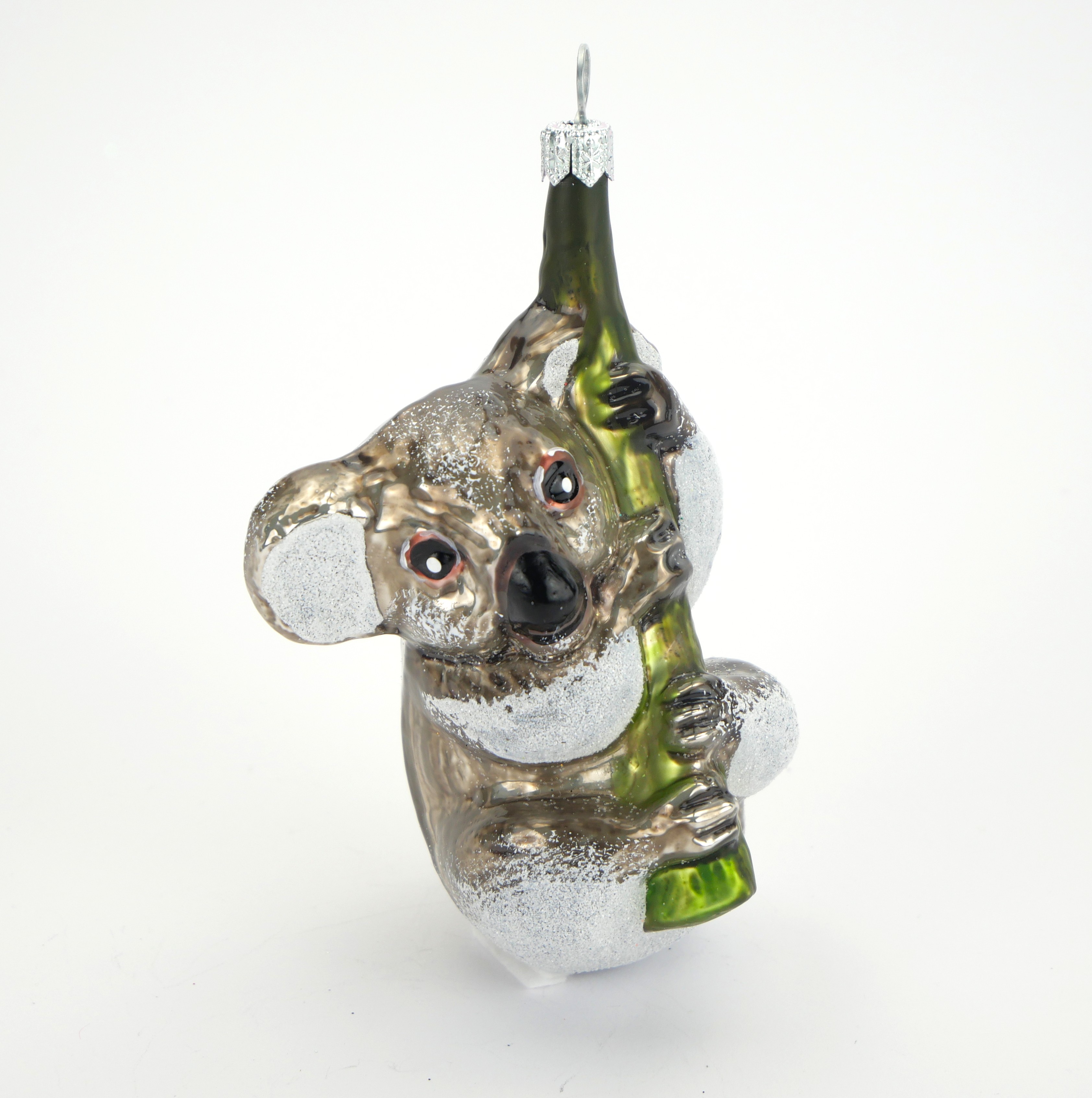 Christbaumschmuck mundgeblasen Koala Glas