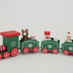 Zug mit Wagen, grün