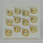 Christbaumkugeln gold lack 3 cm
