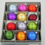 Christbaumkugeln - MomA-Edition - bunt matt 4 cm