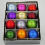 Christbaumkugeln - MomA-Edition - bunt matt 6 cm