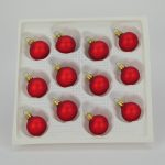 Christbaumkugeln rot matt 3 cm