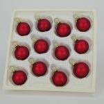 Christbaumkugeln dunkelrot matt 3 cm