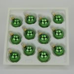 Christbaumkugeln jägergrün lack 3 cm