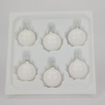 Christbaumkugeln weiß opal 4 cm