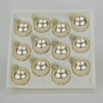 Christbaumkugeln champagner opal 4 cm