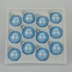 Christbaumkugeln hellblau matt 4 cm