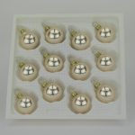 Christbaumkugeln champagner opal 3 cm