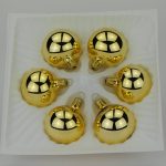 Christbaumkugeln gold lack 5 cm