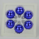 Christbaumkugeln lila-blau lack 5 cm