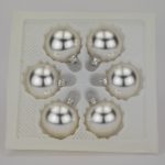 Christbaumkugeln silber matt 5 cm