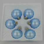 Christbaumkugeln hellblau matt 5 cm