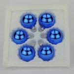 Christbaumkugeln kobaltblau lack 5 cm