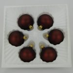 Christbaumkugeln tabak matt 5 cm