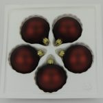 Christbaumkugeln tabak matt 6 cm