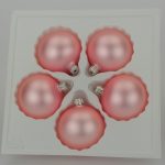 Christbaumkugeln rosa matt 6 cm