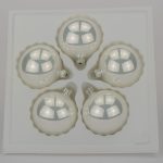 Christbaumkugeln weiß perlmutt 6 cm