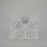 Christbaumkugeln iris transparent 6 cm