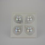 Christbaumkugeln iris transparent 7 cm