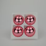 Christbaumkugeln rosa lack 8 cm