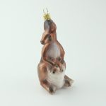 Glasfigur - Känguru mit Kind
