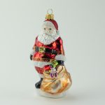 Glasfigur - Santa mit Geschenken