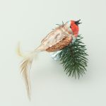 Glasfigur - Rotkehlchen - singend
