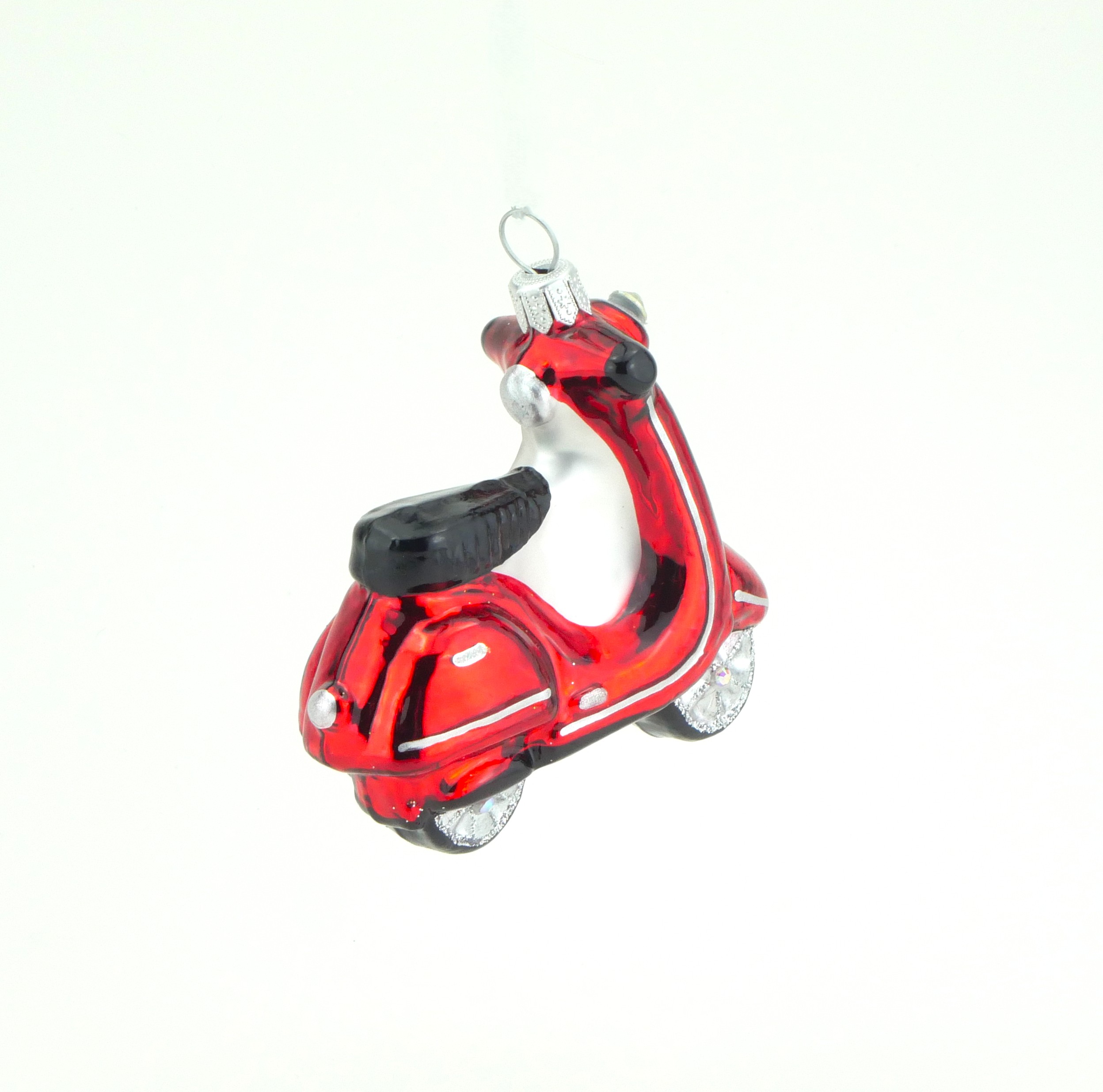 Glasfigur - Motorroller, rot – Bild 3