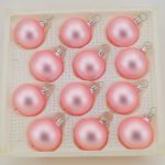 Christbaumkugeln rosa matt 4 cm