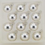 Christbaumkugeln silber matt 4 cm