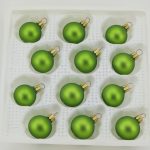 Christbaumkugeln apfelgrün matt 3 cm