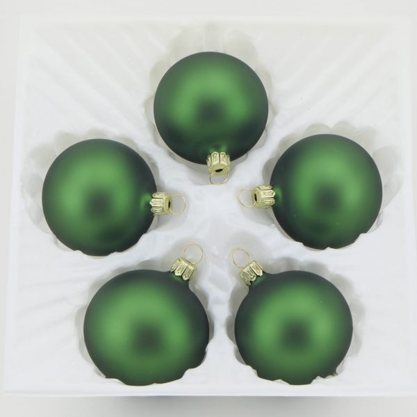 Christbaumkugeln jägergrün matt 6 cm