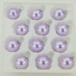 Christbaumkugeln - lavendel - opal 3 cm