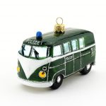 Glasfigur - Oldtimer Bus Polizei