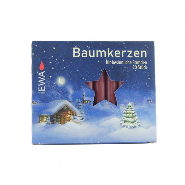 EWA Baumkerzen Weinrot