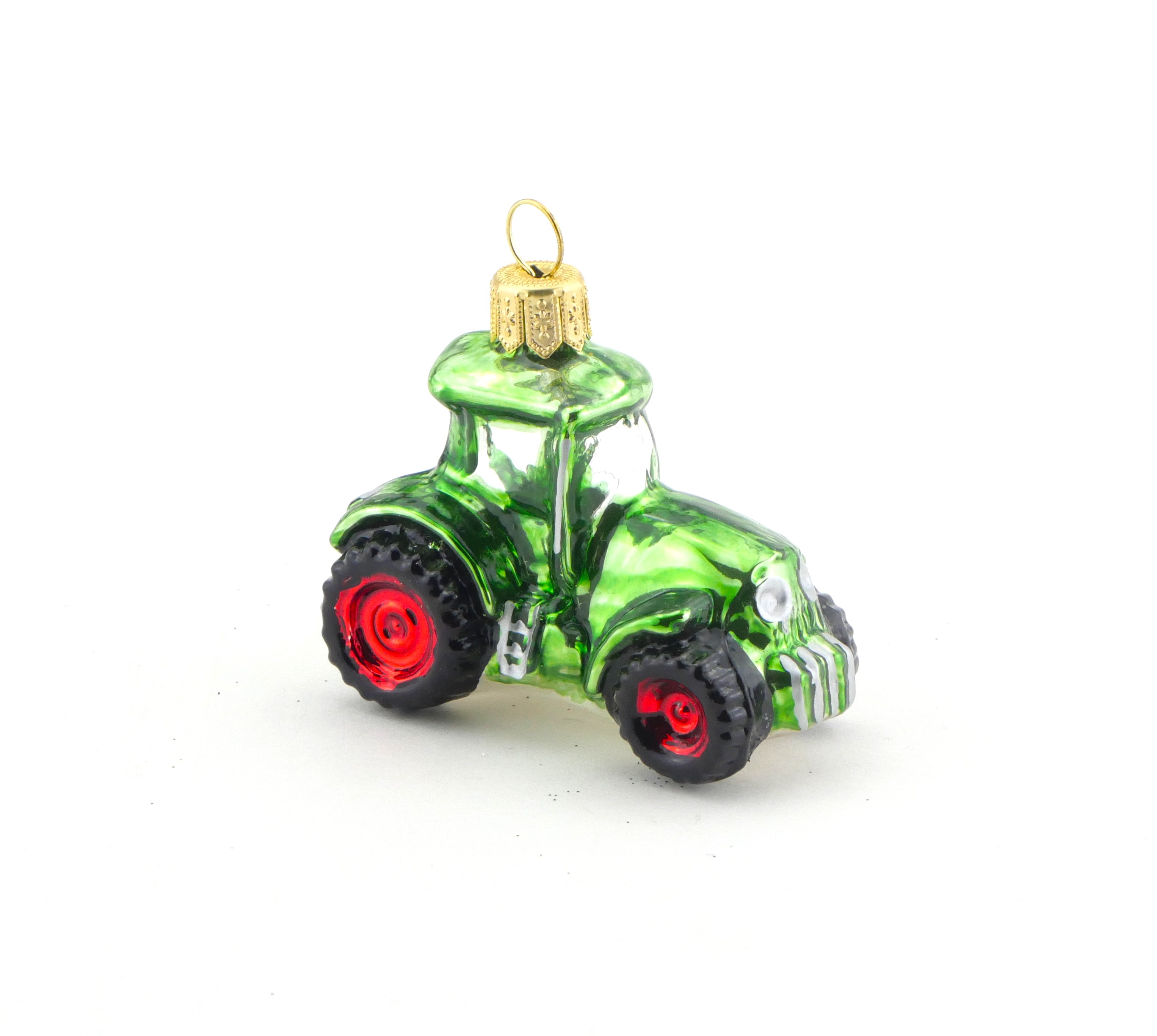 Weihnachtsbaumanhänger Traktor grün