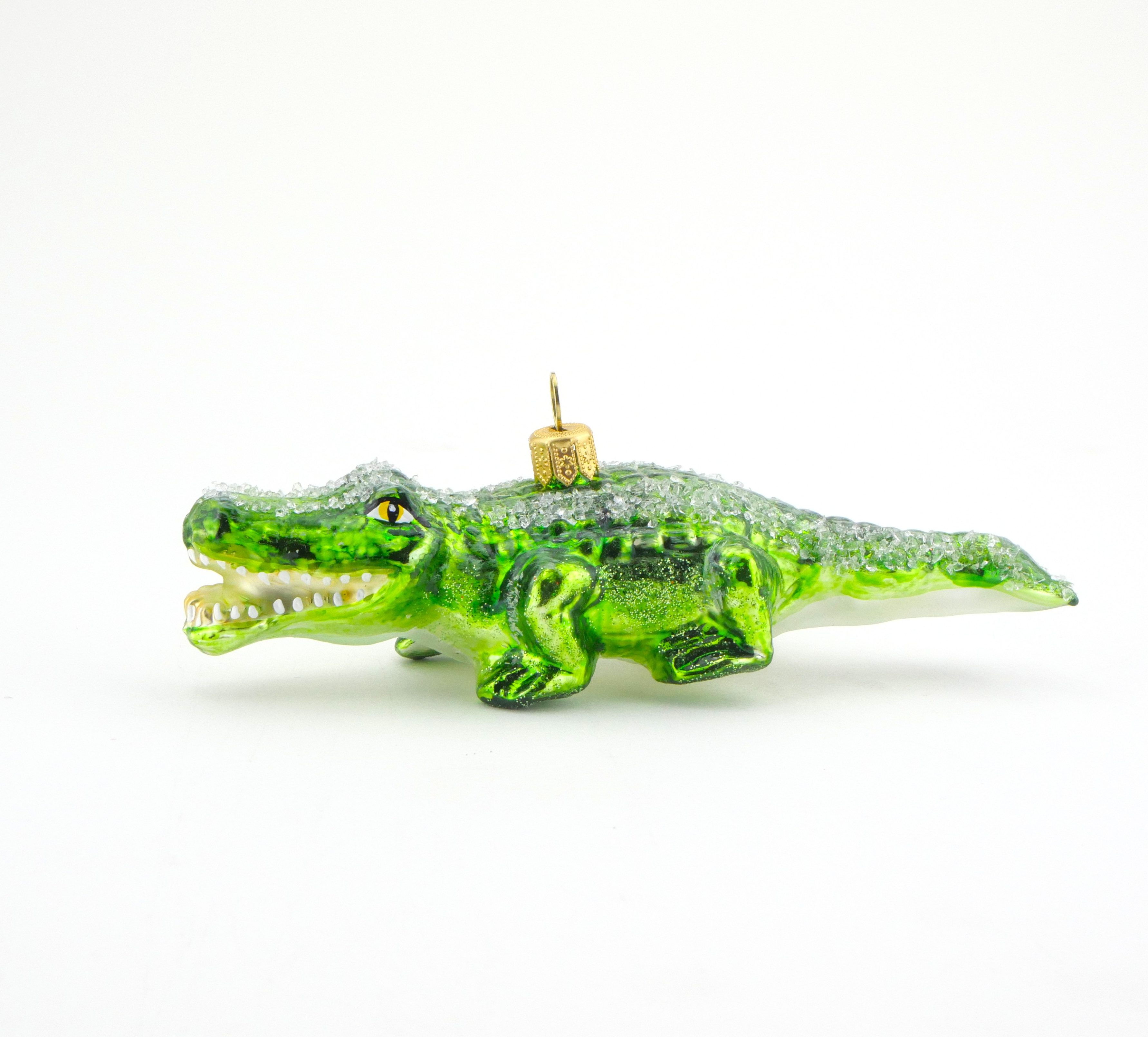 Weihnachtsbaumanhänger Krokodil