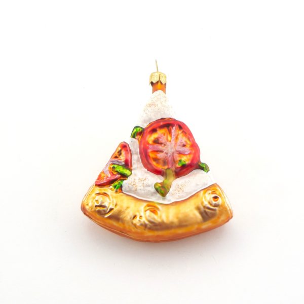 Mundgeblasene Glasfigur Pizzastück