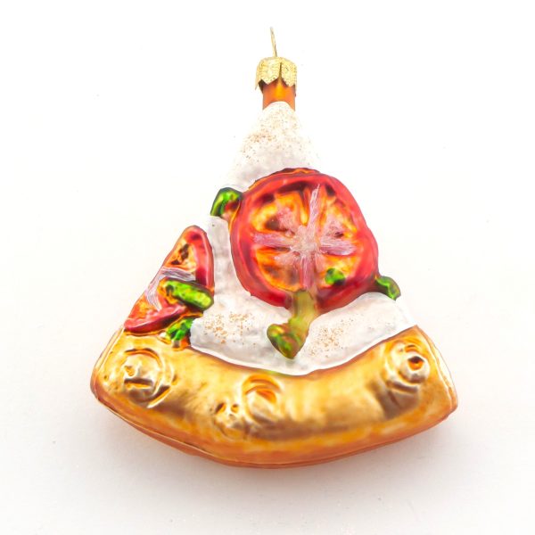 Mundgeblasene Glasfigur Pizzastück