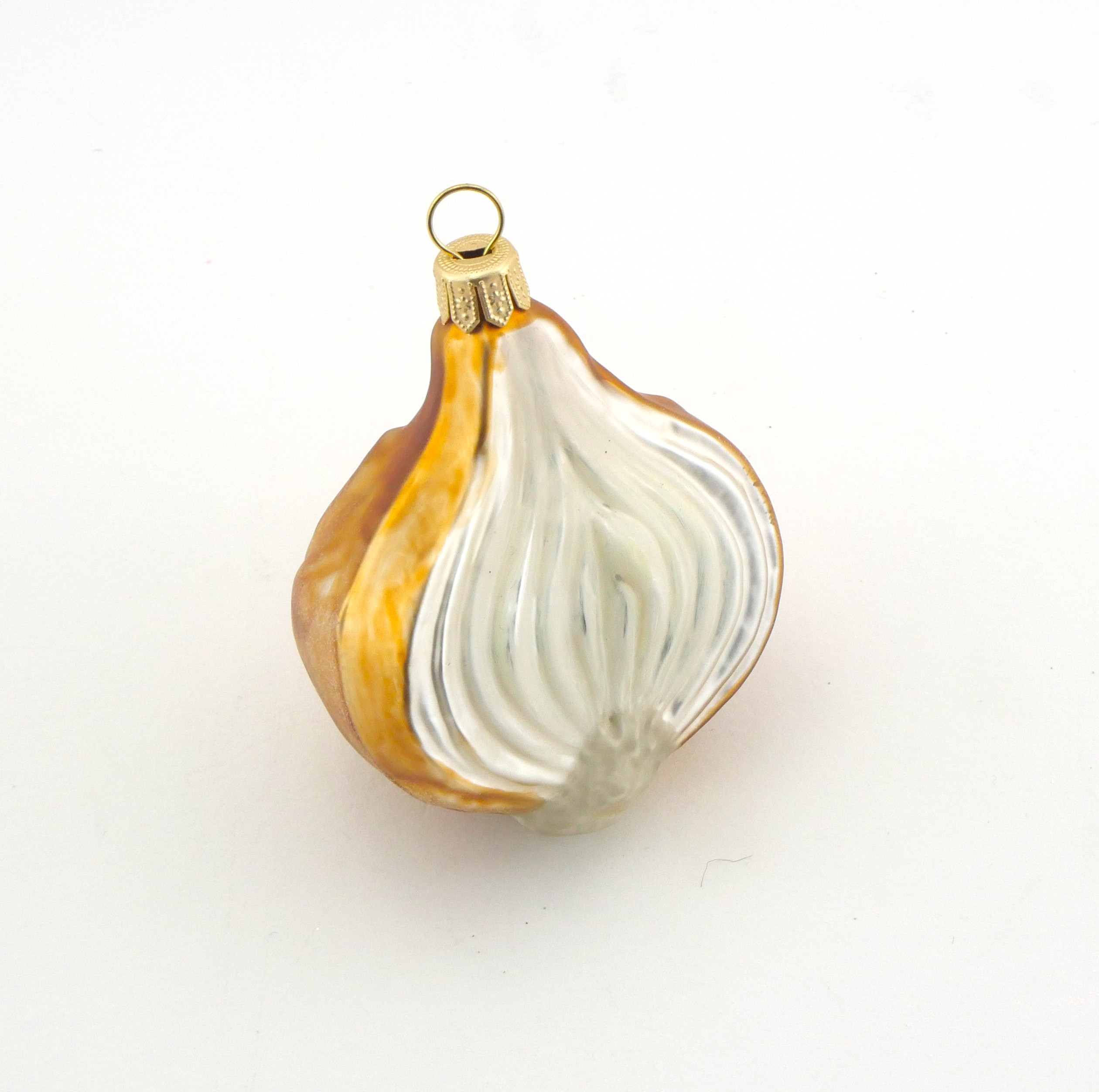 Glasfigur Zwiebel Küchendeko