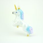 Glasfigur Einhorn Glitzer