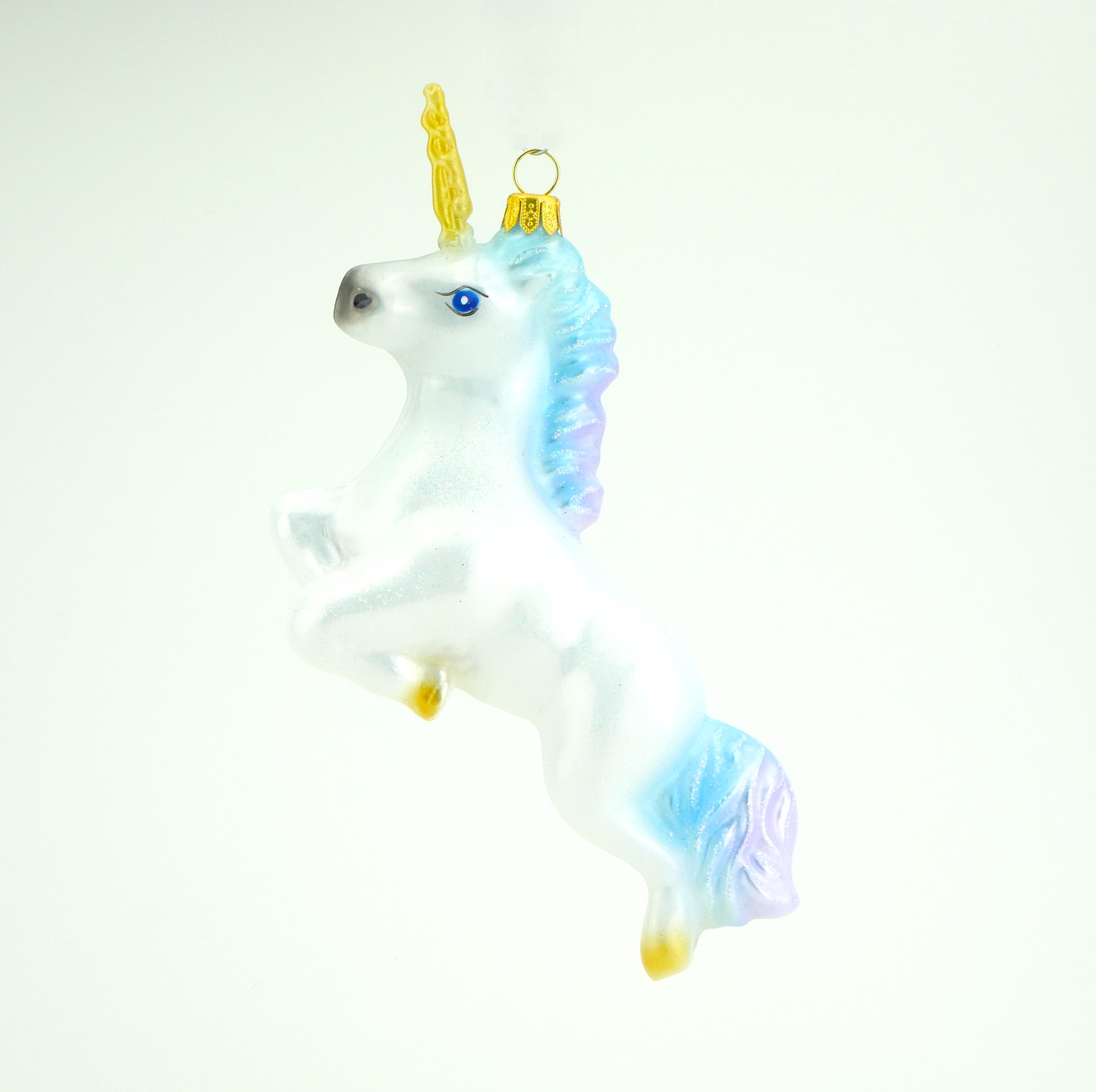 Glasfigur Einhorn Glitzer